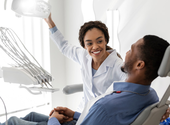 Patient in Hanover getting a smile makeover